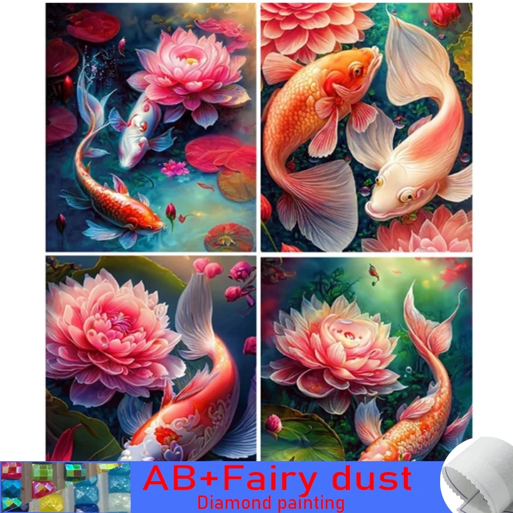 Diy 120 цветов AB сказочная пыль Алмазная Живопись Рыба кои 5D Вышивка крестиком Лотос Цветы Картины Мозаика распродажа настенное искусство
Diy 120 цветов AB сказочная пыль Алмазная Живопись Рыба кои 5D Вышивка крестиком Лотос Цветы Картины Мозаика распродажа настенное искусство