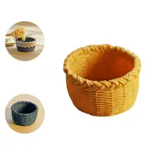 Mini Basket Beautiful Resin Exquisite Dollhouse Mini Simulation Basket for Children Miniature Basket Basket Model
Mini Basket Beautiful Resin Exquisite Dollhouse Mini Simulation Basket for Children Miniature Basket Basket Model