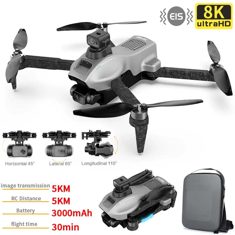 

F13 Drone 8K Professional HD Camera 4KM GPS EIS 3-Axis Anti-Shake Gimbal Obstacle Avoidance 5G FPV Brushless Quadcopter RC dron