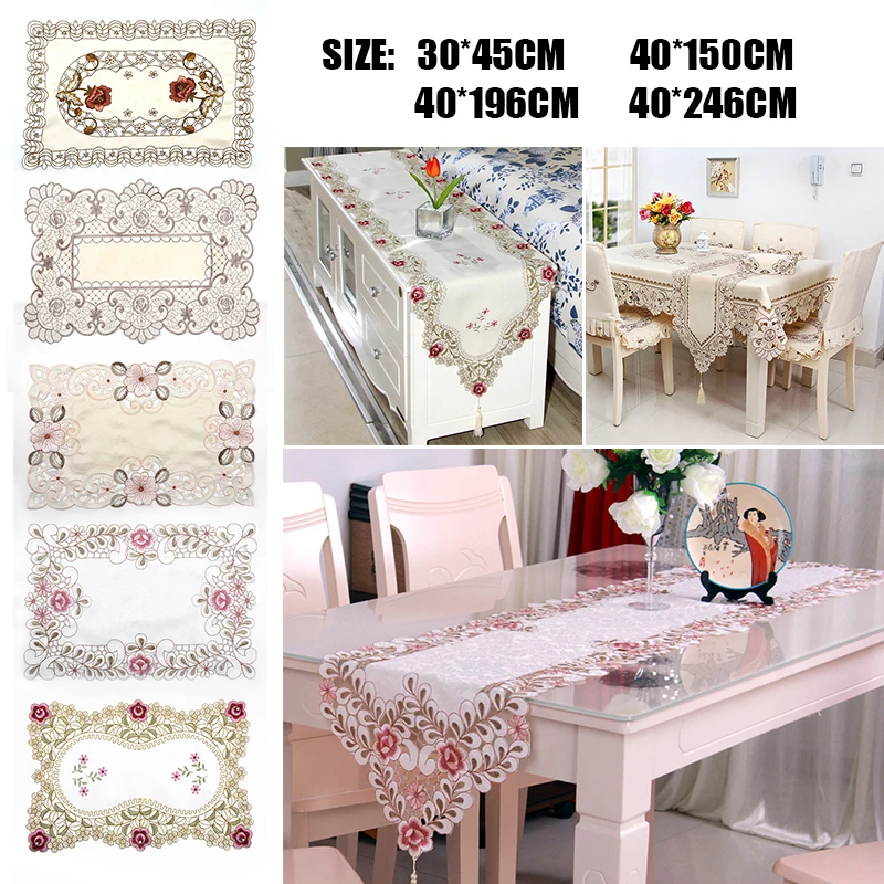 Vintage Embroidered Floral Lace Fabric Table Runner Translucents Gauze Table Cloth Hollow Out/Wedding/Restaurant Table Decors
Vintage Embroidered Floral Lace Fabric Table Runner Translucents Gauze Table Cloth Hollow Out/Wedding/Restaurant Table Decors