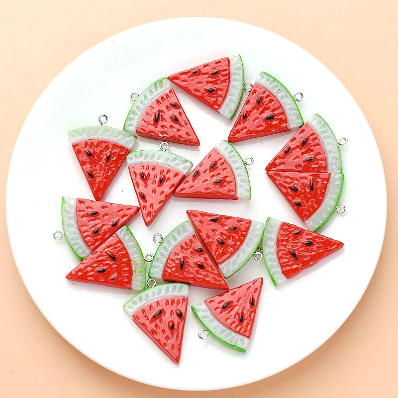 10pcs Mini Double-Side Triangle Watermelon Resin Charms Diy Crafts Fruit Pendant For Earring Jewelry Make
10pcs Mini Double-Side Triangle Watermelon Resin Charms Diy Crafts Fruit Pendant For Earring Jewelry Make