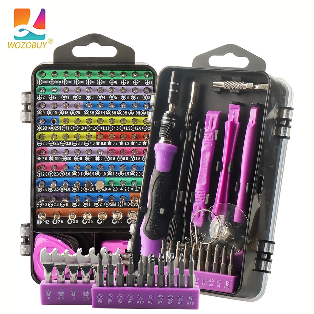 NEW 122/138 In 1 Mini Screwdriver Set of Screw Driver Bit Set Precision Set For Laptops Phone Watch Tablet Electronic Device Han
NEW 122/138 In 1 Mini Screwdriver Set of Screw Driver Bit Set Precision Set For Laptops Phone Watch Tablet Electronic Device Han