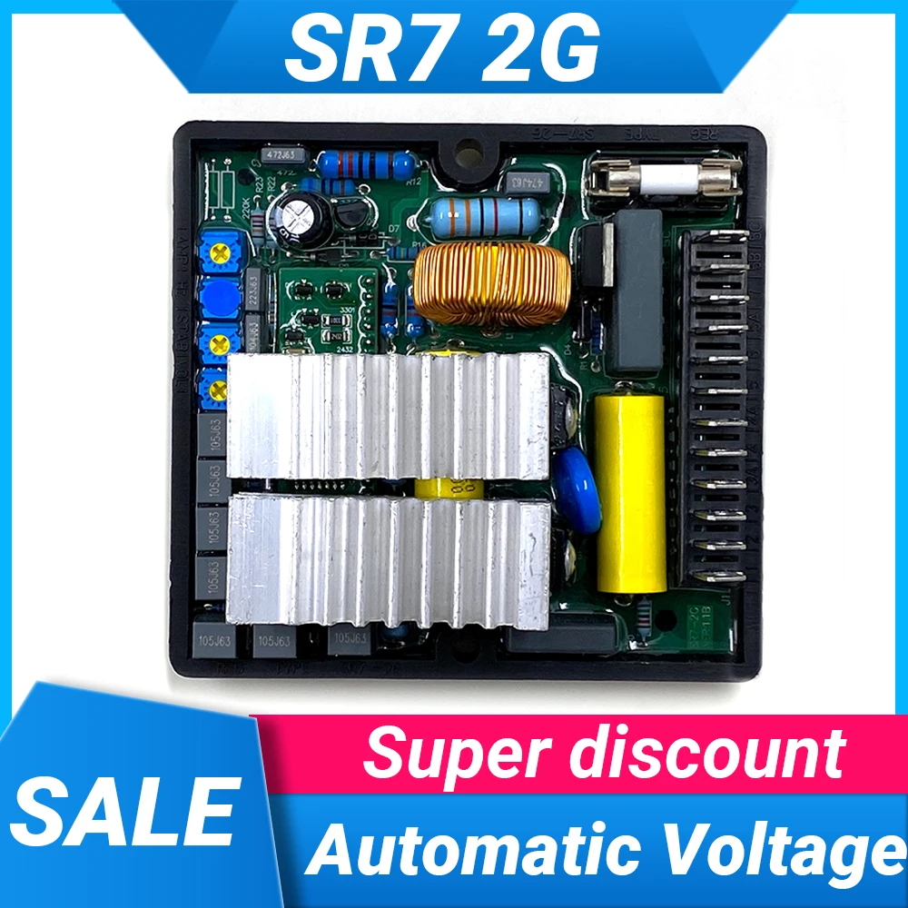 AVR SR7 Automatic Voltage Regulator Mecc AlteFor Generator Mecc Alte SR7-2G with a Low Speed and Overload Protection
AVR SR7 Automatic Voltage Regulator Mecc AlteFor Generator Mecc Alte SR7-2G with a Low Speed and Overload Protection