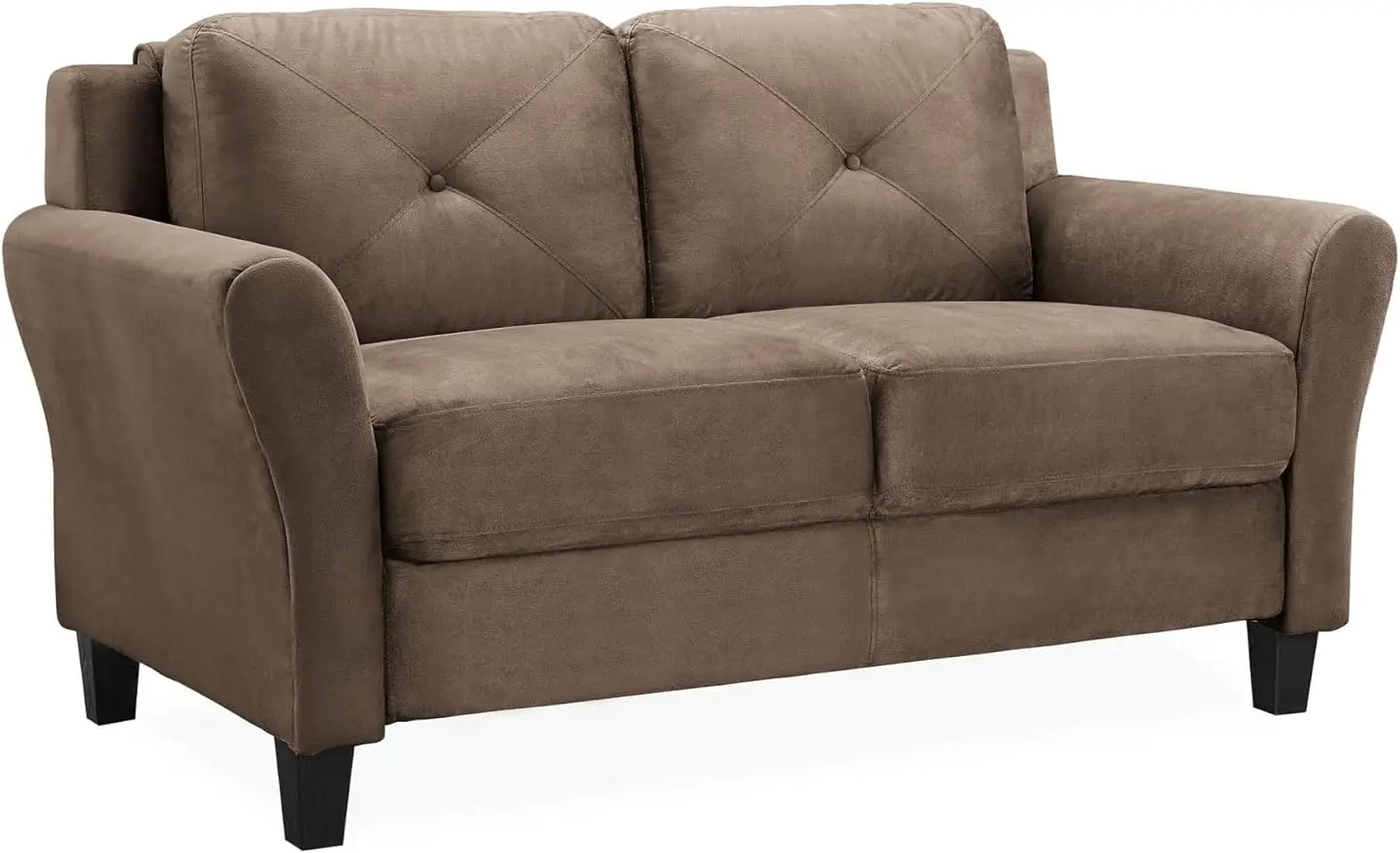 

Lifestyle Solutions Loveseat Love Seats, 57.9" W x 31.5" D x 32.7" H, Brown