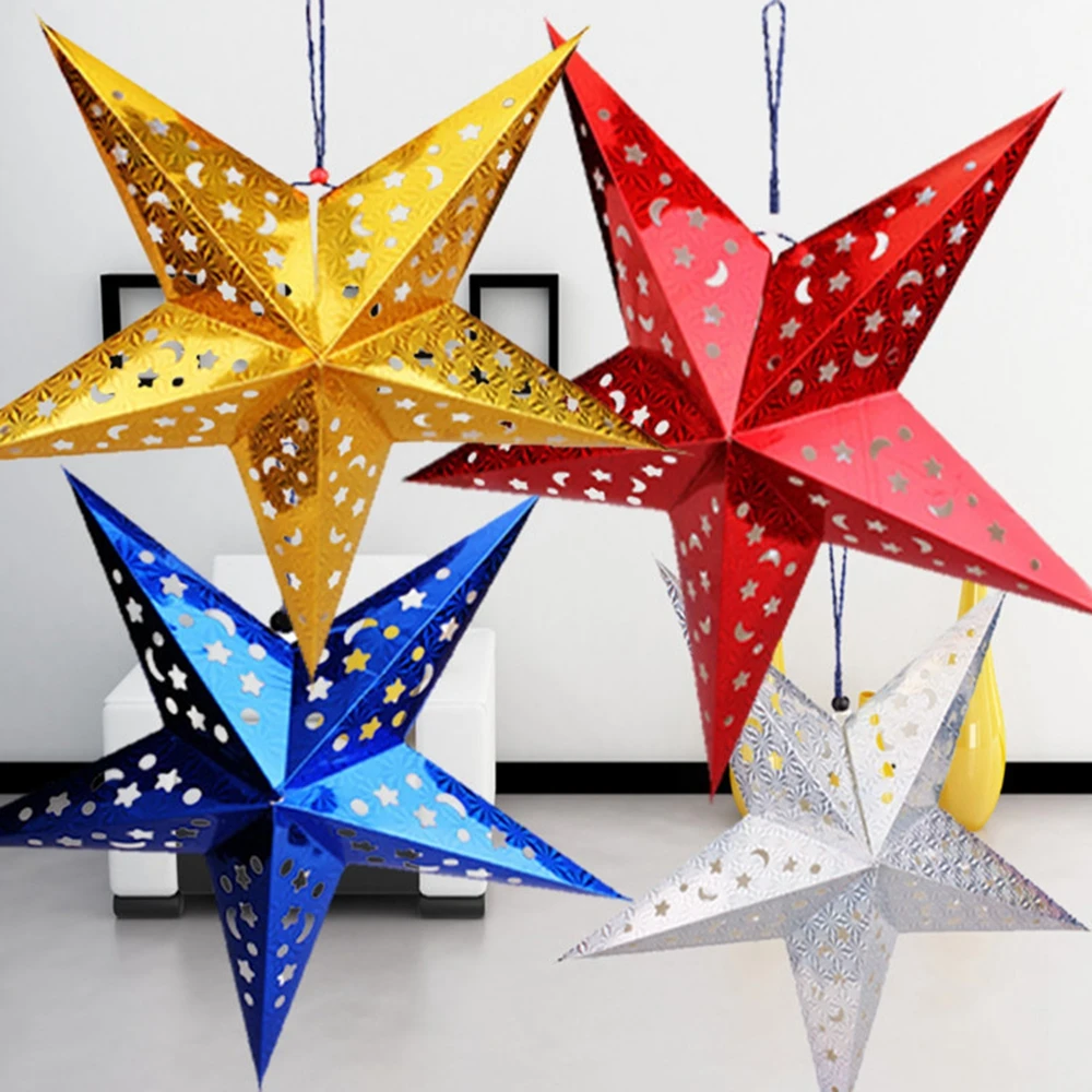 DIY Laser Paper Lampshade Wedding Party Christmas Festival Lantern Hanging Decorations Paper Star Ornaments
DIY Laser Paper Lampshade Wedding Party Christmas Festival Lantern Hanging Decorations Paper Star Ornaments