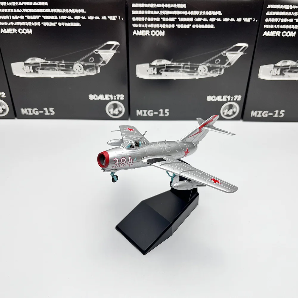 Модель самолета из сплава под давлением в масштабе 1/72 MIG MIG15, сувенирные самолеты, дисплей
Модель самолета из сплава под давлением в масштабе 1/72 MIG MIG15, сувенирные самолеты, дисплей