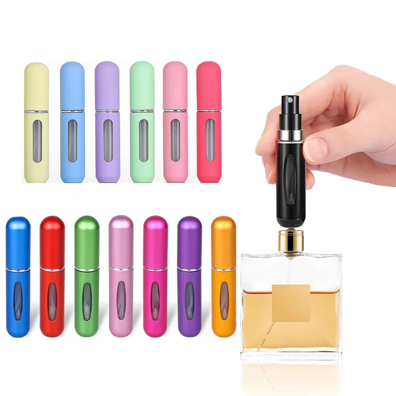 5ml Mini Portable Perfume Spray Bottle Refillable Jar Scent Pump Empty Cosmetic Containers Atomizer for Travel Tool Hot
5ml Mini Portable Perfume Spray Bottle Refillable Jar Scent Pump Empty Cosmetic Containers Atomizer for Travel Tool Hot