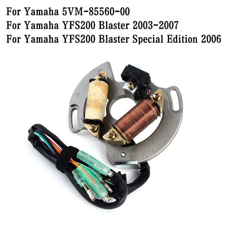 

Motorcycle Engine Generator Magneto Stator Coil For Yamaha YFS200 YFS 200 Blaster 2003 2004 2005 2006 2007 OEM 5VM-85560-00