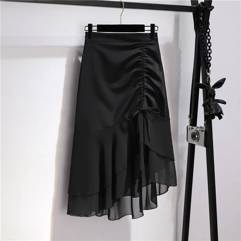 Irregular Half Skirt Women Spring Summer 2023 Design High Waist Long Skirts For Women Ruffled Hip Fishtail Skirt Female Korean
Irregular Half Skirt Women Spring Summer 2023 Design High Waist Long Skirts For Women Ruffled Hip Fishtail Skirt Female Korean