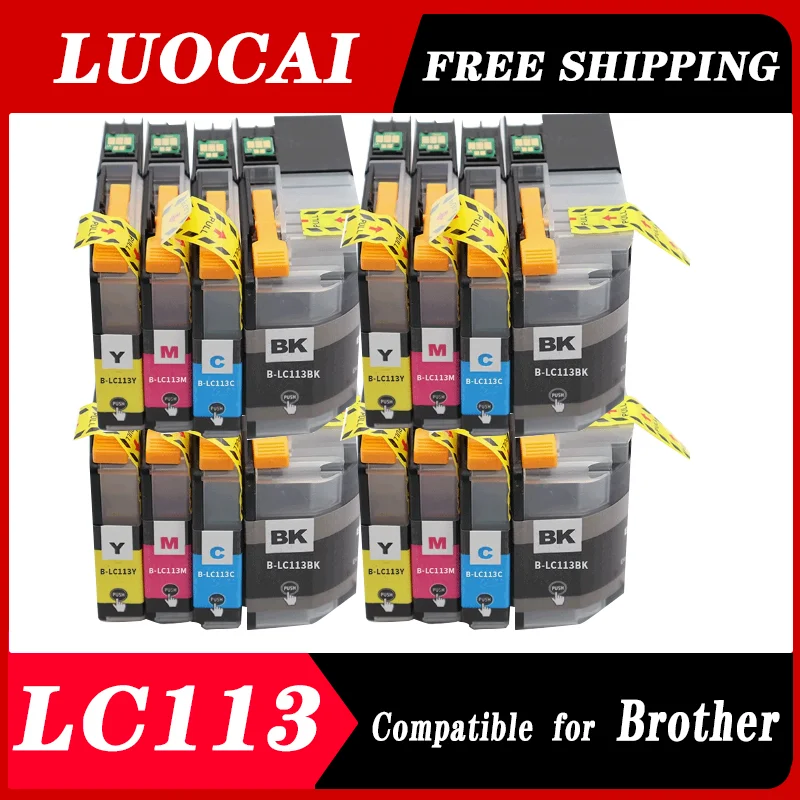 3 комплекта для чернильных картриджей LC113, совместимых с принтером Brother MFC-J4910 J4810DN J6975CDW DCP-J4215N J4210N
3 комплекта для чернильных картриджей LC113, совместимых с принтером Brother MFC-J4910 J4810DN J6975CDW DCP-J4215N J4210N