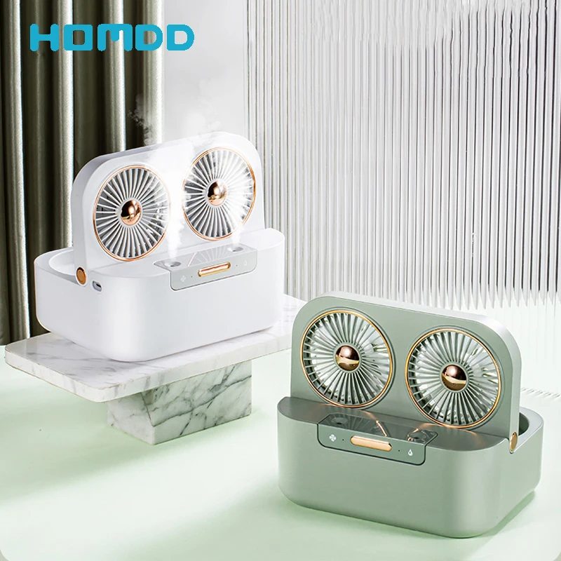 HOMDD Phonograph Spray Fan Desktop Air Conditioning Fan Wireless Miniature Double Blade & Double Water Cooling Fan Portable USB
HOMDD Phonograph Spray Fan Desktop Air Conditioning Fan Wireless Miniature Double Blade & Double Water Cooling Fan Portable USB