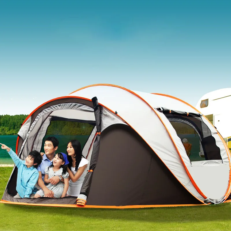 

Pop Up 4-6 Person Large Carpas Para Camping Tent Automatic Instant Unfold Rain-Proof Family Multifunctional Portable Shelter