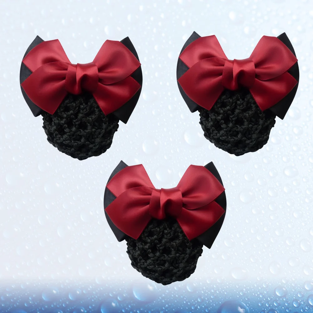 3Pcs Mesh Bag Elastic Bowknot Snood Net Barrette Hair Clip Bun Cover for Mesh Work Hairnets ( Red )
3Pcs Mesh Bag Elastic Bowknot Snood Net Barrette Hair Clip Bun Cover for Mesh Work Hairnets ( Red )