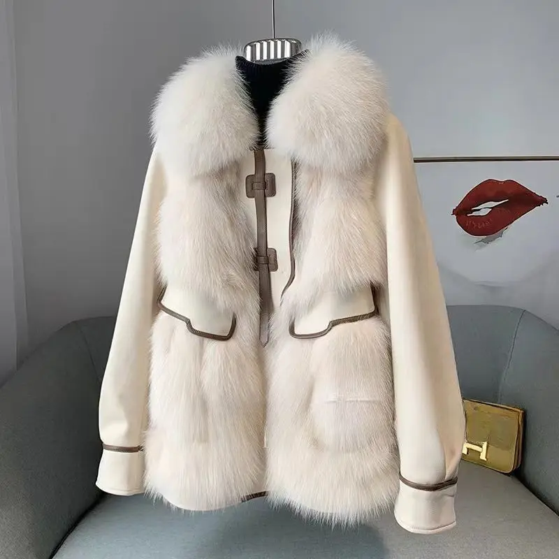 Short Faux Fur Coat Winter Coat for Women Beige Grey Women's Winter Jackets Fluffy Coat Luxury Coat Korean Winter Clothes Women
Short Faux Fur Coat Winter Coat for Women Beige Grey Women's Winter Jackets Fluffy Coat Luxury Coat Korean Winter Clothes Women