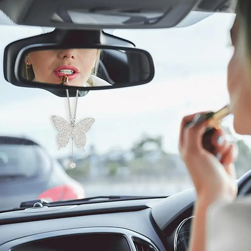 Butterfly Car Rearview Mirror Hangings Sparkling Rhine Stone Pendant Ornament Butterfly Fashionable Car Decoration For Car Truck
Butterfly Car Rearview Mirror Hangings Sparkling Rhine Stone Pendant Ornament Butterfly Fashionable Car Decoration For Car Truck