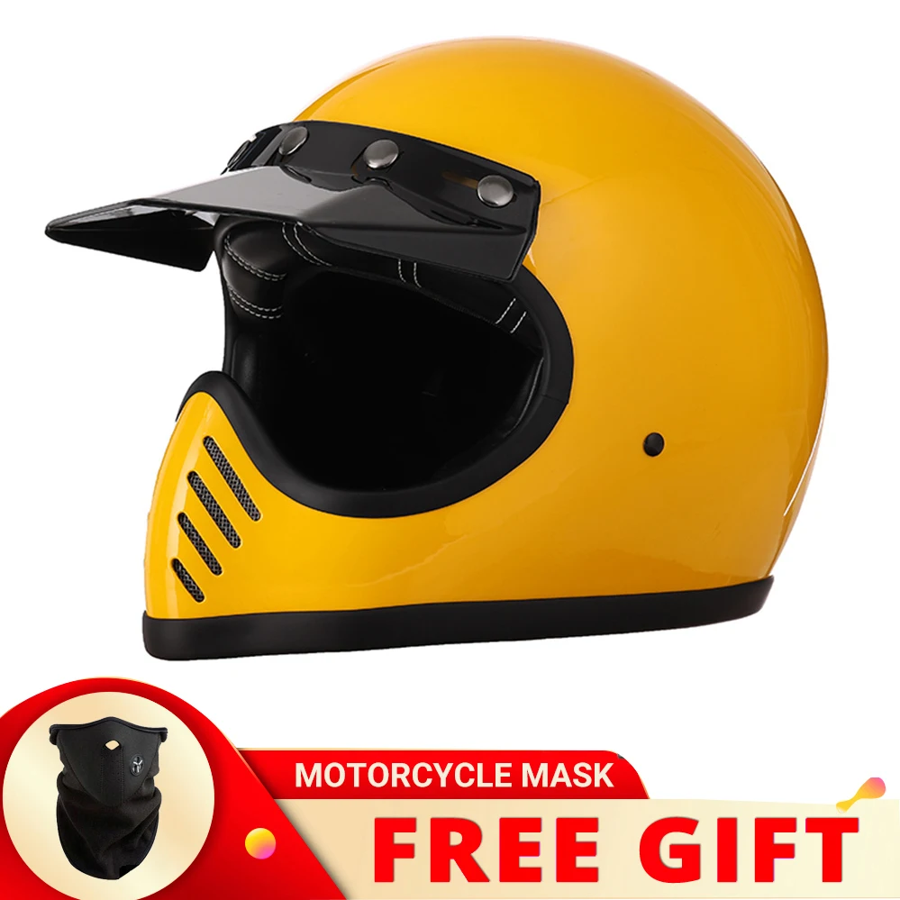 Vintage Motorcycle Helmet Full Face Motobike Cascos Casque Moto De Capacetes Locomotive Motorfiets Motociclistas Kask DOT ECE
Vintage Motorcycle Helmet Full Face Motobike Cascos Casque Moto De Capacetes Locomotive Motorfiets Motociclistas Kask DOT ECE