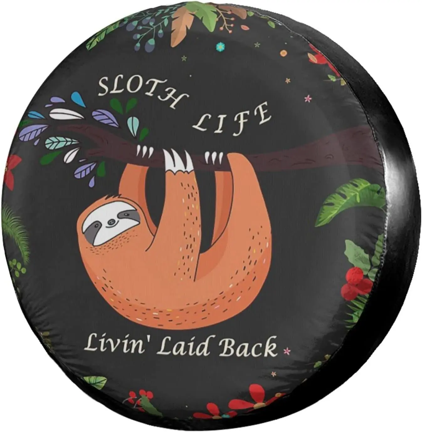 Cute Sloth Floral Dark Grey Spare Tire Cover Polyester Sunscreen Wheel Covers for Trailer RV SUV Truck and Many Vehicles
Cute Sloth Floral Dark Grey Spare Tire Cover Polyester Sunscreen Wheel Covers for Trailer RV SUV Truck and Many Vehicles