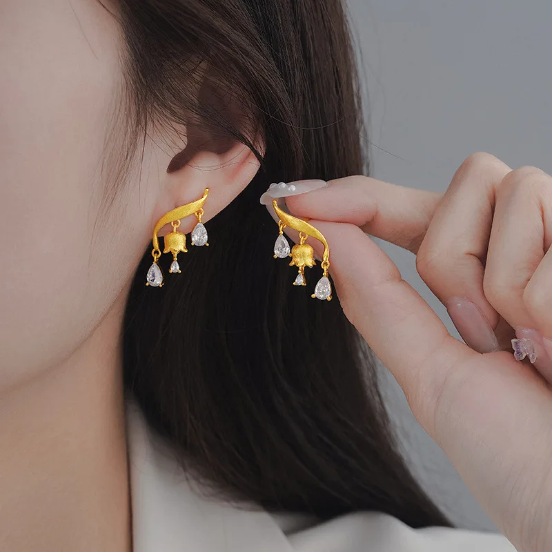 Vintage 925 Silver Long Earrings Pear Cut Lily of The Valley Flower Earrings for Women 5A Cubic Zircon Fine Jewelry Gift 15 Mallzona S7e315e73387a4654875f4b79ff2530607 Vintage 925 Silver Long Earrings Pear Cut Lily of The Valley Flower Earrings for Women 5A Cubic Zircon Fine Jewelry Gift Mallzona