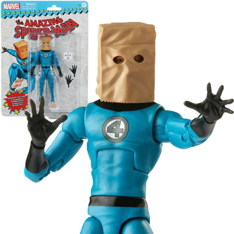 

Фигурка героя Hasbro Marvel Legends Bombastic Bag-Man, 6 дюймов (15 см), Коллекционная модель, игрушка в подарок