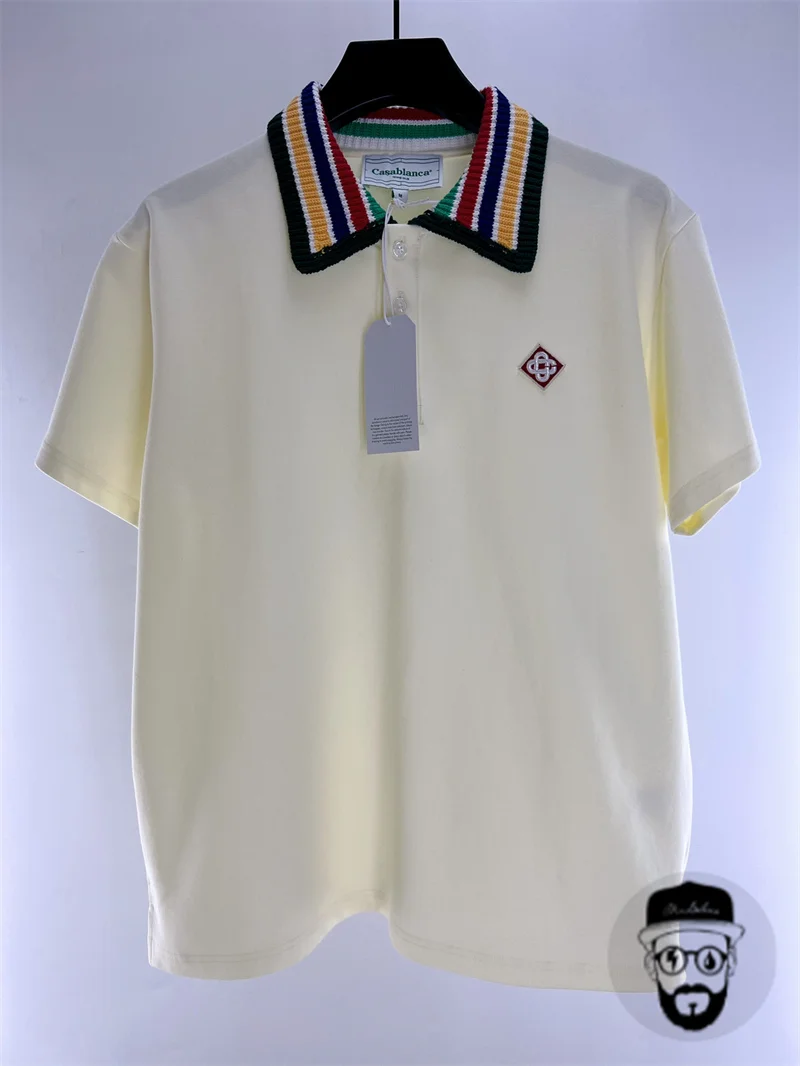 Free shipping spring/summer cotton solid color embroidered logo business casual Casablanca T-shirt men's POLO shirt
Free shipping spring/summer cotton solid color embroidered logo business casual Casablanca T-shirt men's POLO shirt