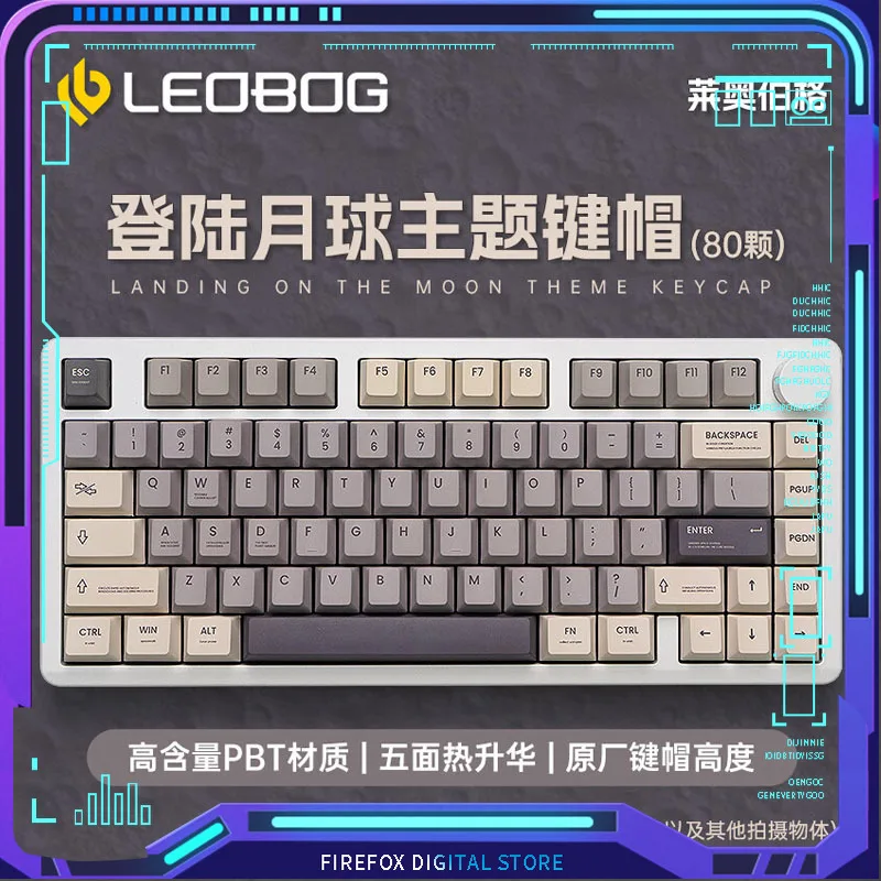 

Leobog Hi8 Hi75 Dye-sublimation Keycaps for Keyboard Kit PBT Mechanical Keyboard Accessories 80keys E-sports Square Key Caps