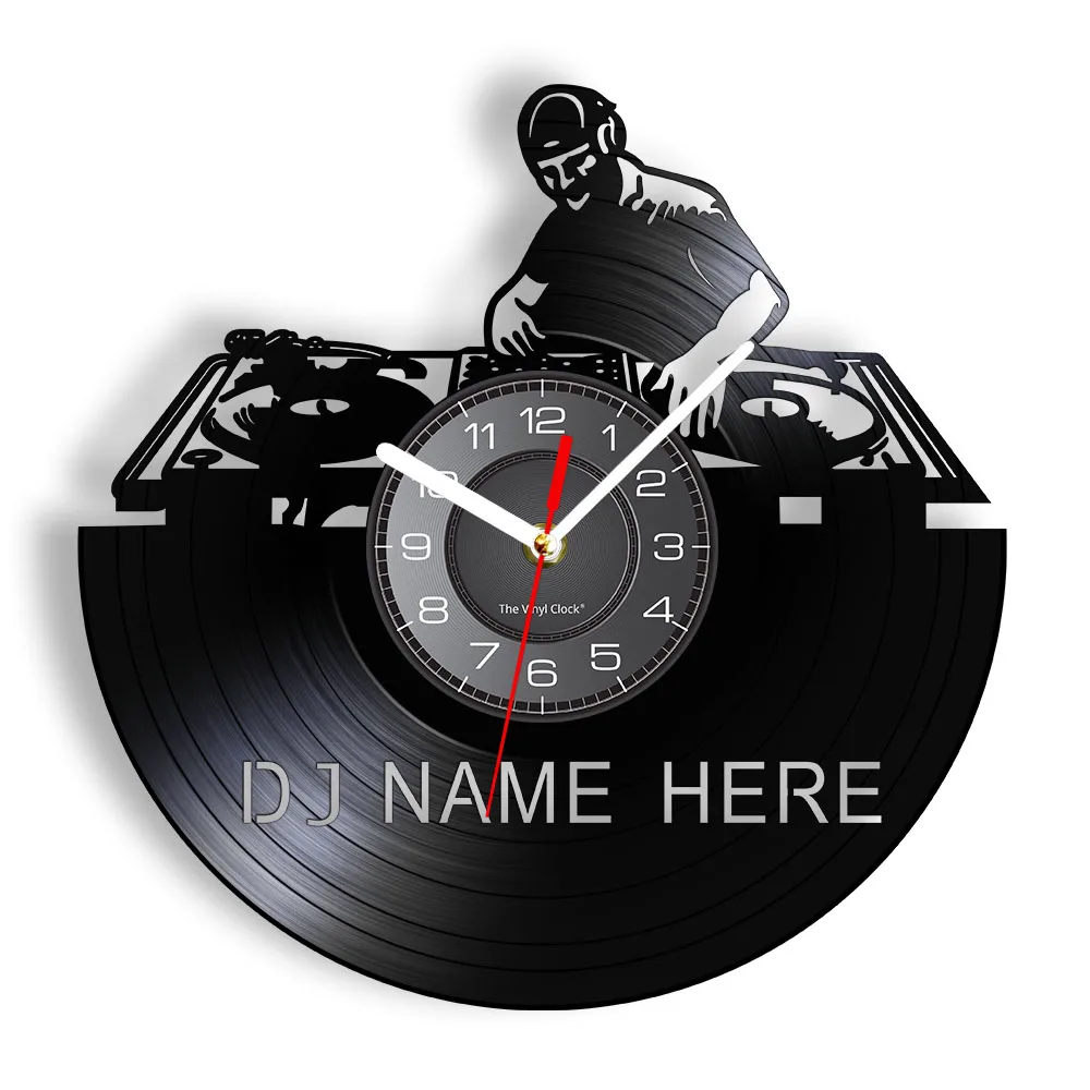 Personalized DJ Name Vinyl LP Record Wall Clock Custom Your Name Disc Jockey Laser Cut Handicraft Art Retro Album Wall Clock
Personalized DJ Name Vinyl LP Record Wall Clock Custom Your Name Disc Jockey Laser Cut Handicraft Art Retro Album Wall Clock