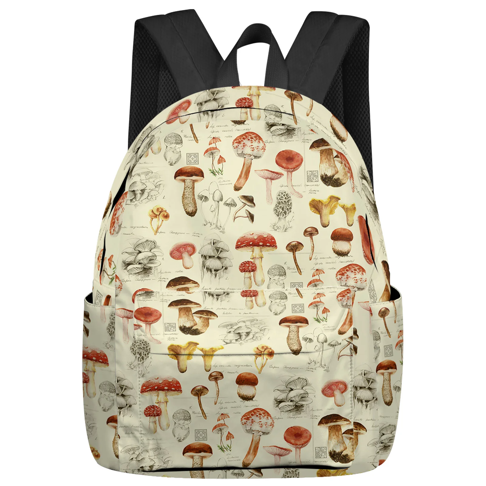 

Mushroom Plant Vintage Feminina Backpacks Teenagers Student School Bags Laptop Custom Backpack Men Women Female Travel Mochila
