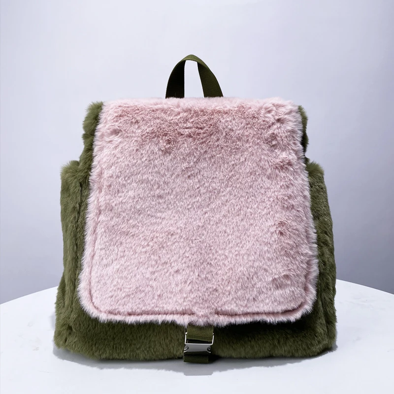 Korean Casual Faux Fur Backpacks For Womens Luxury Designer Handbags Purses 2024 New In Polyester Contrast Color Lock Shoulder
Korean Casual Faux Fur Backpacks For Womens Luxury Designer Handbags Purses 2024 New In Polyester Contrast Color Lock Shoulder