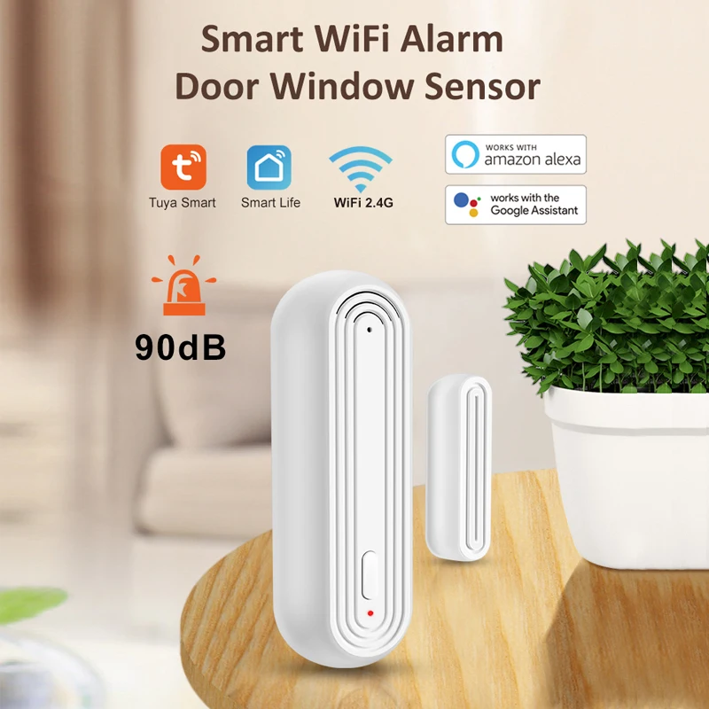 Tuya WiFi Magnetic Doo Window Sensor Open Closed Alarm Detector Smart Life APP Work With Alexa Google Home Need Gateway
Tuya WiFi Magnetic Doo Window Sensor Open Closed Alarm Detector Smart Life APP Work With Alexa Google Home Need Gateway