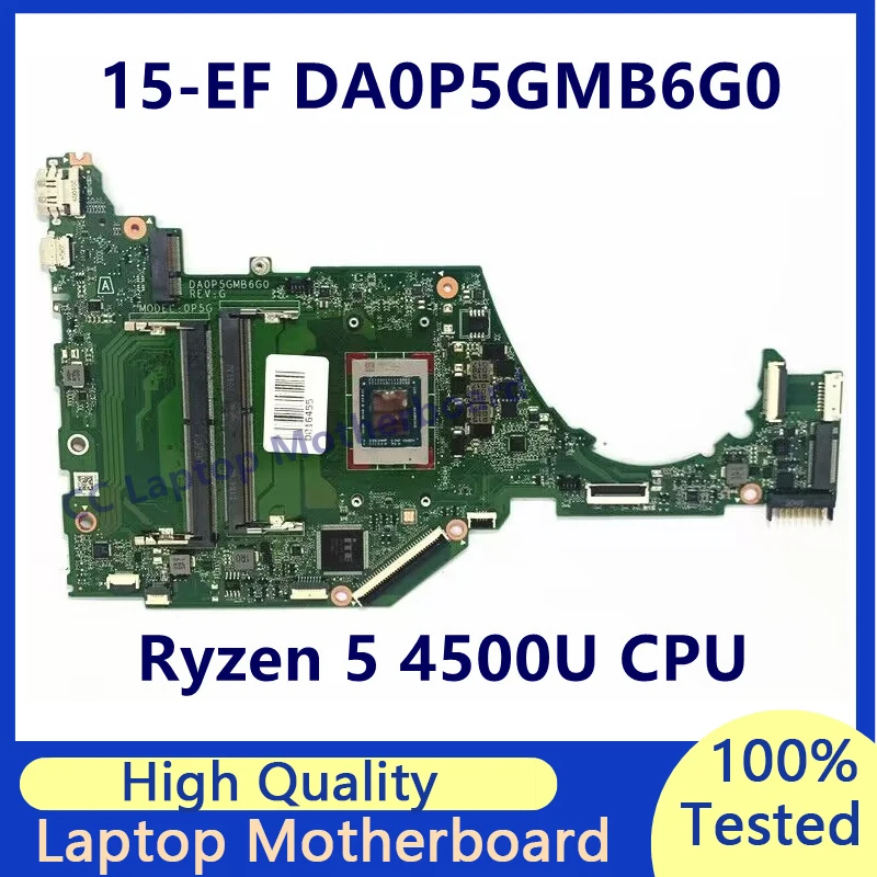 

DA0P5GMB6G0 For HP 15-EF 15Z-EF 15S-EQ Laptop Motherboard With AMD Ryzen 5 4500U CPU Mainboard 100% Fully Tested Working Well