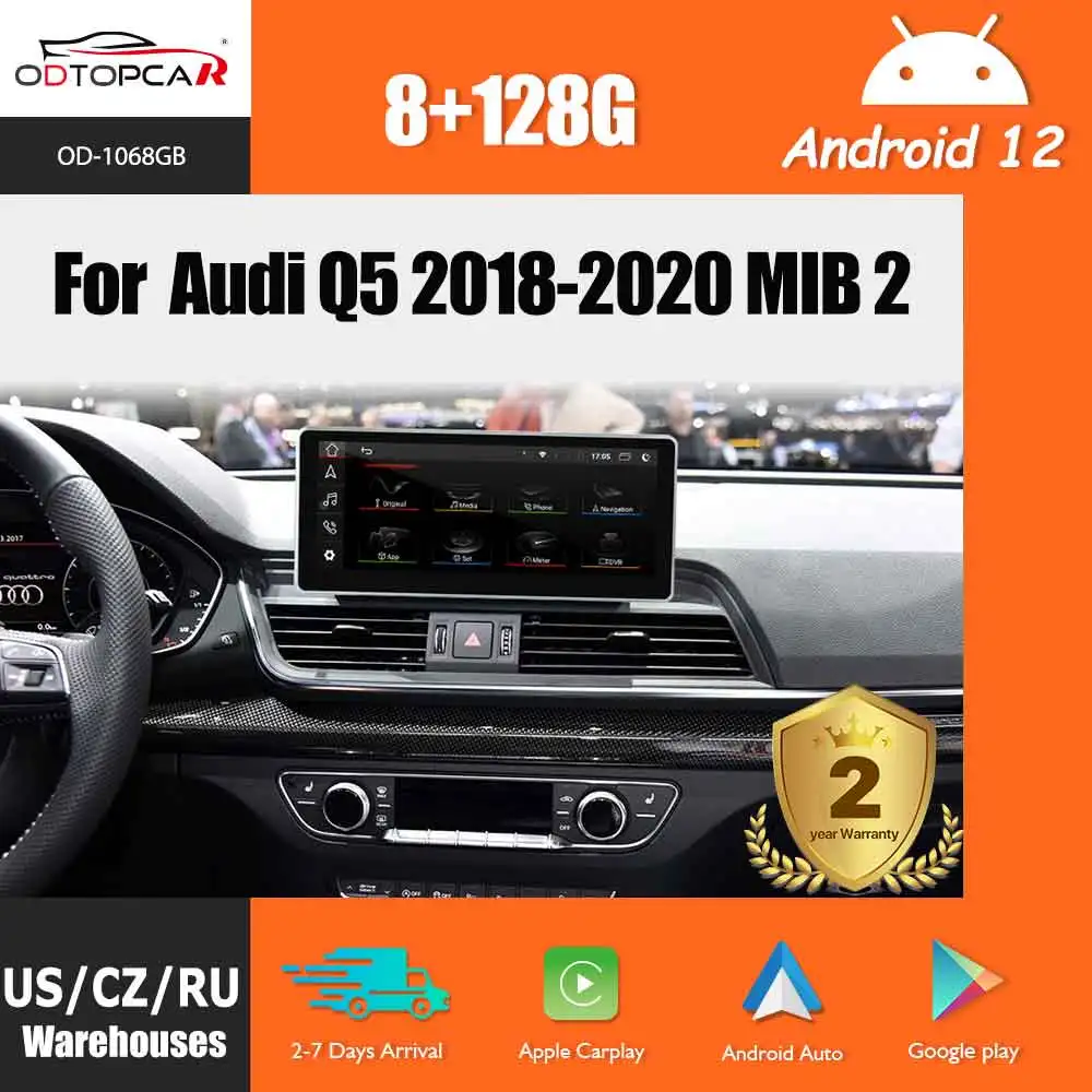 ODTOPCAR Android Auto Car Carplay Upgrade radio GPS navigation Touchscreen with 4G WIFI Bluetooth For Audi Q5 SQ5
ODTOPCAR Android Auto Car Carplay Upgrade radio GPS navigation Touchscreen with 4G WIFI Bluetooth For Audi Q5 SQ5