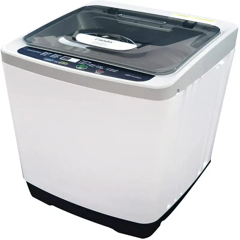 

Washing Machine, 10 lbs. Capacity, 3 Water Levels, 8 Programs, Compact Top Load Cloth Washer, 1.38 Cu.ft