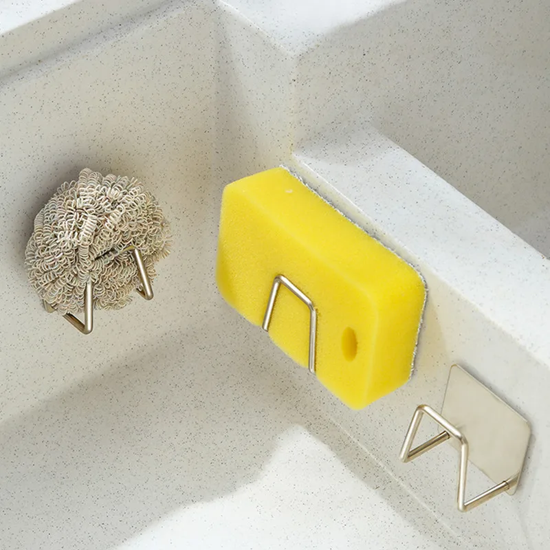 Sink Sponge Rack Drain Storage Shelf Stainless Steel Kitchen Wire Ball Rag Organizer Holder Self Adhesive Storage Rack Wall Hook
Sink Sponge Rack Drain Storage Shelf Stainless Steel Kitchen Wire Ball Rag Organizer Holder Self Adhesive Storage Rack Wall Hook