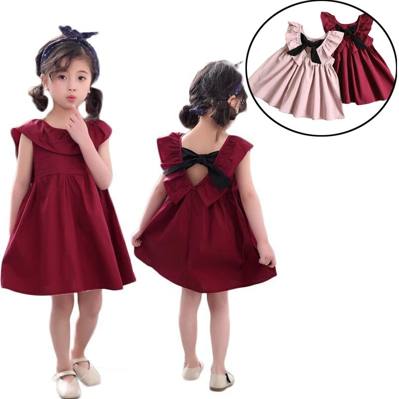 Children's Summer Children's Wear Girls Sleeveless Pleated Backless Bow Dress Cotton Baby Korean Dress Baby Girls Backless Dress
Children's Summer Children's Wear Girls Sleeveless Pleated Backless Bow Dress Cotton Baby Korean Dress Baby Girls Backless Dress