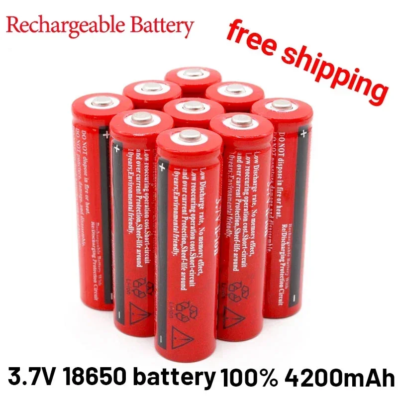 Battery 100%new Original BRC18650 Rechargeable 3.7V Li-ion LithiumBattery 4200mAh Batteriesfor LaserPen Calculator Screwdriver
Battery 100%new Original BRC18650 Rechargeable 3.7V Li-ion LithiumBattery 4200mAh Batteriesfor LaserPen Calculator Screwdriver