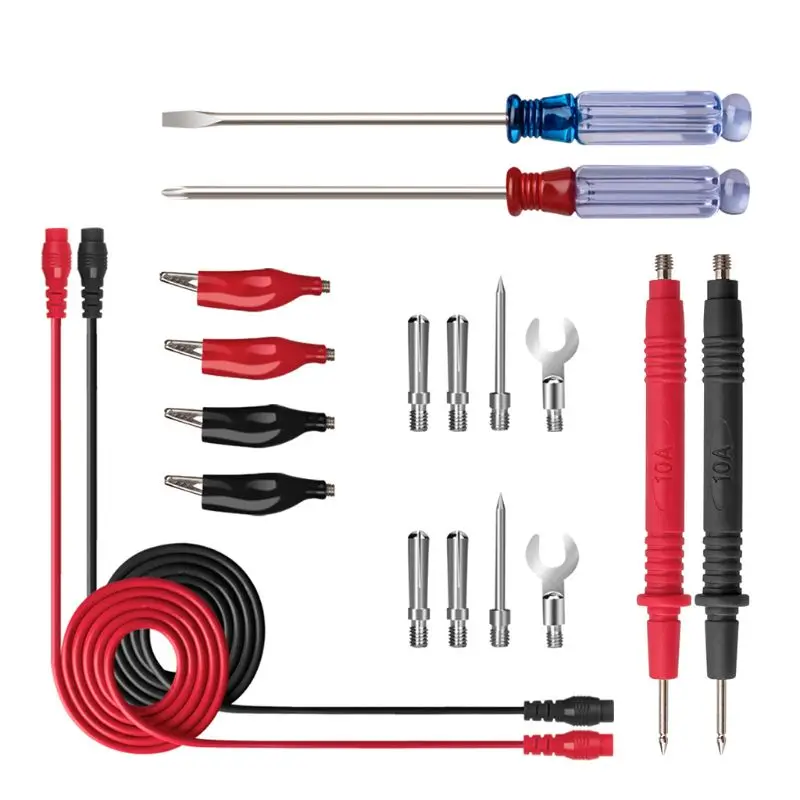 Multimeter Test Leads Multimeter Leads with Clips Replaceable Multimeter Probes Tips Safe Accurate 18pcs Dropship
Multimeter Test Leads Multimeter Leads with Clips Replaceable Multimeter Probes Tips Safe Accurate 18pcs Dropship