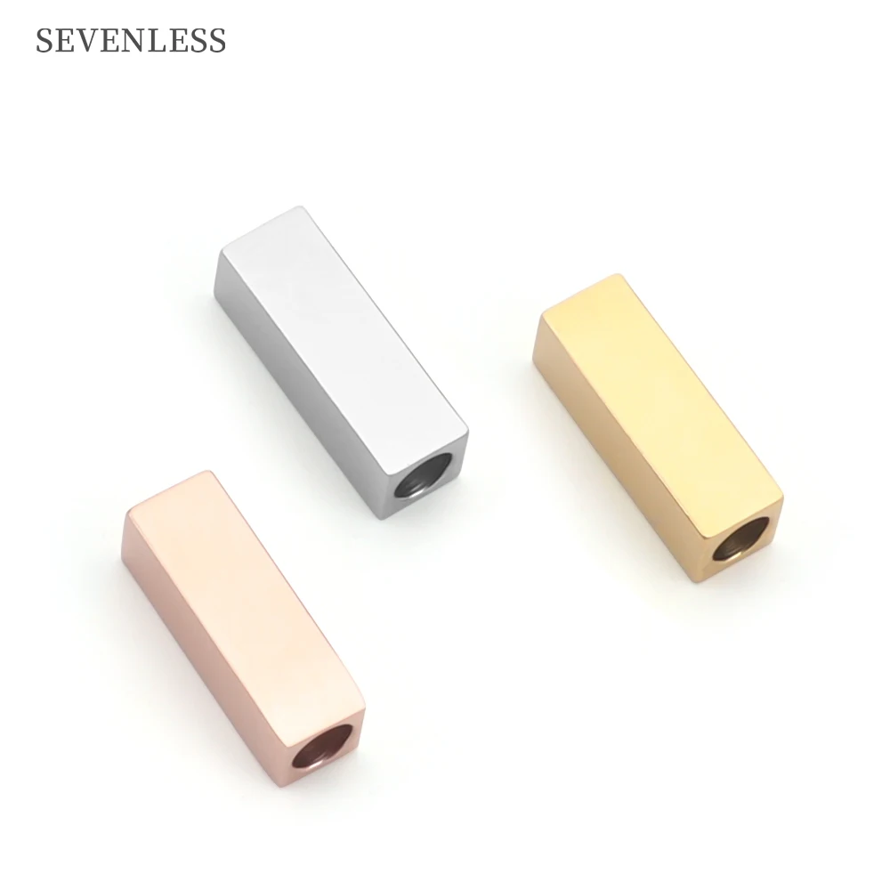 High Quality Stainless Steel Rectangular Spacer Beads Waterproof For Making DIY Bracelet Necklace Material Accessories
High Quality Stainless Steel Rectangular Spacer Beads Waterproof For Making DIY Bracelet Necklace Material Accessories