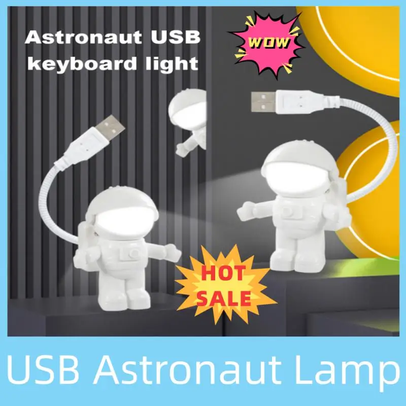 

USB Night Light LED Astronaut Lamp Desk Lamp Flexible LED Nightlight 5V Reading Table Light Space Man Decoration Lamp For Laptop