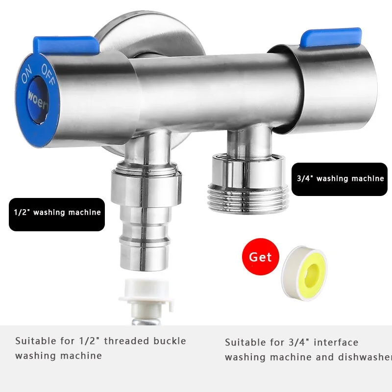 SUS304 Stainless Steel 2 3 Way Turn Angle Valve Kitchen & Bathroom Toilet Faucet Inlet and Outlet Angle Stop Valve
SUS304 Stainless Steel 2 3 Way Turn Angle Valve Kitchen & Bathroom Toilet Faucet Inlet and Outlet Angle Stop Valve