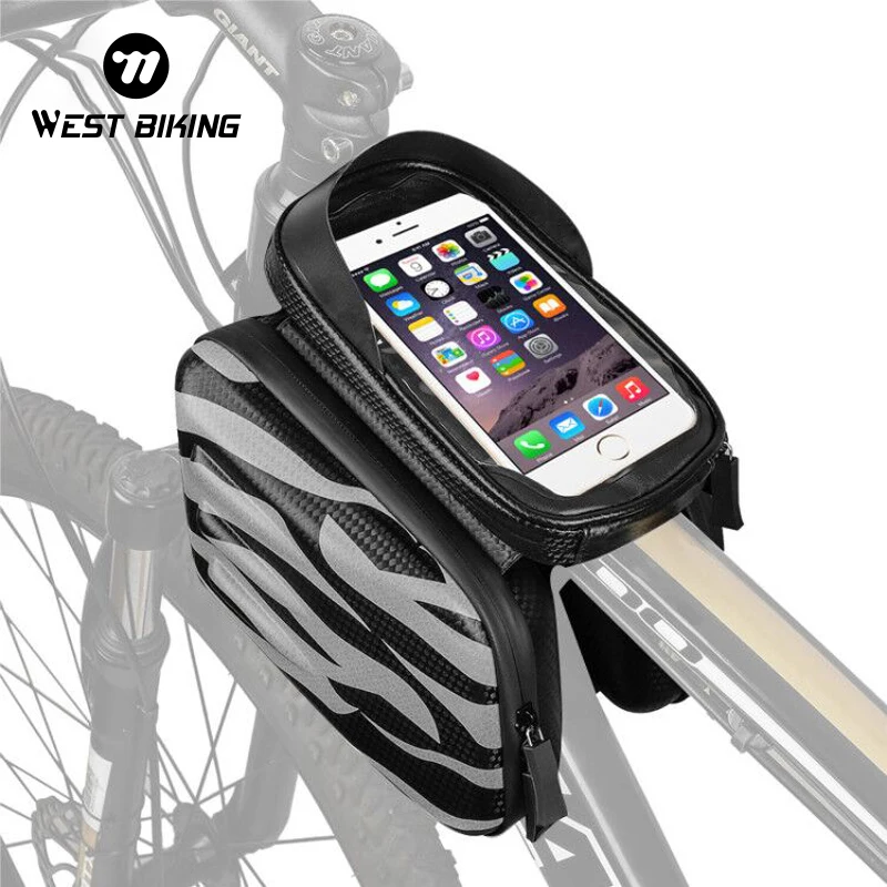WEST BIKING Bicycle Bag Frame Front Top Tube MTB Road Bike Bag Waterproof Touch Screen 6 Inch Phone Case Bag Cycling Accessories
WEST BIKING Bicycle Bag Frame Front Top Tube MTB Road Bike Bag Waterproof Touch Screen 6 Inch Phone Case Bag Cycling Accessories
