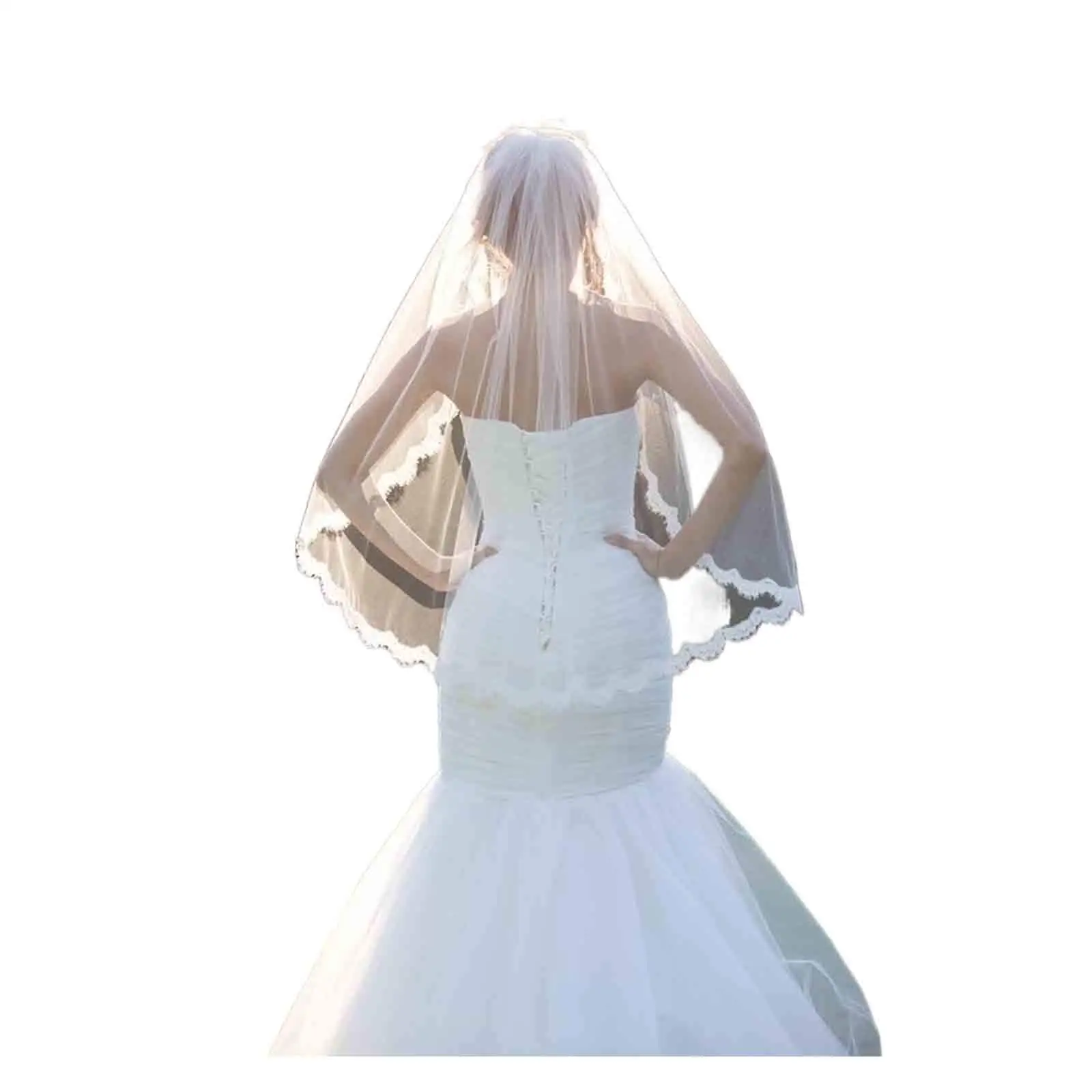 Women’s Wedding Veil With Comb Fingertip Length Bridal Veil 1T 1 Layer Embroidered Lace Veil for Bride
Women’s Wedding Veil With Comb Fingertip Length Bridal Veil 1T 1 Layer Embroidered Lace Veil for Bride