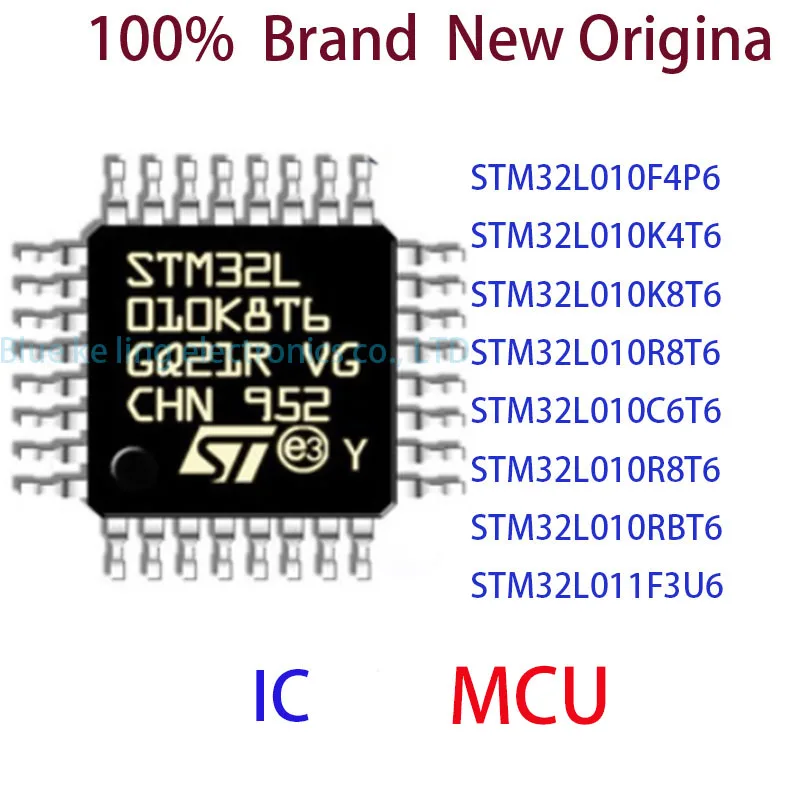 STM32L010F4P6 STM32L010K4T6 STM32L010K8T6 STM32L010R8T6 STM32L010C6T6 STM32L010R8T6 STM32L010RBT6 STM32L011F3U6 MCU IC
STM32L010F4P6 STM32L010K4T6 STM32L010K8T6 STM32L010R8T6 STM32L010C6T6 STM32L010R8T6 STM32L010RBT6 STM32L011F3U6 MCU IC