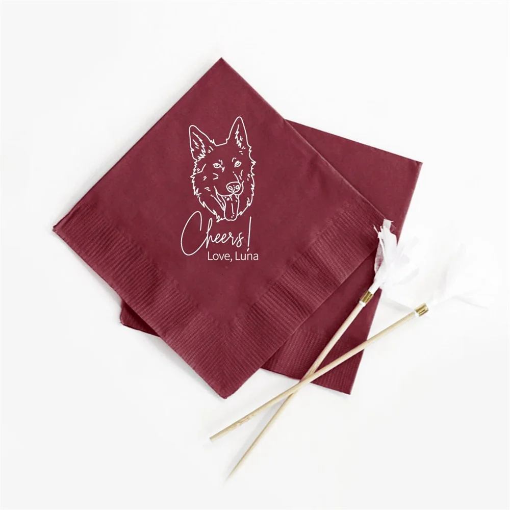 50PCS Pet Wedding Paper Napkins, Personalized Pet Wedding Napkins, Custom Pet Wedding Paper Napkins, 2ply Pet Paper Napkins,
50PCS Pet Wedding Paper Napkins, Personalized Pet Wedding Napkins, Custom Pet Wedding Paper Napkins, 2ply Pet Paper Napkins,