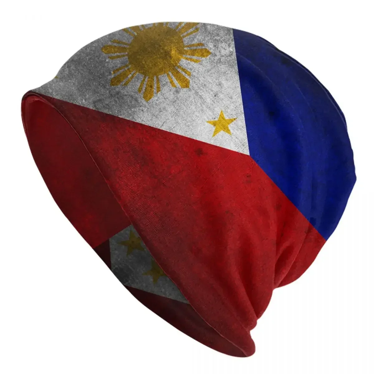 

Шапка-бини трикотажная унисекс, с флагом Филиппин