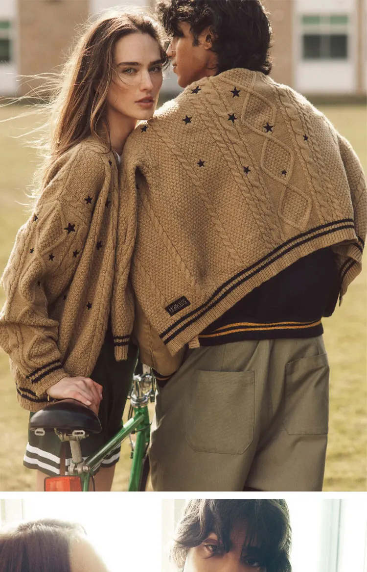 FREE SHIPPING 2025 Spring Taylor Fearless Knitwear Sweater Cardigan JKP7378