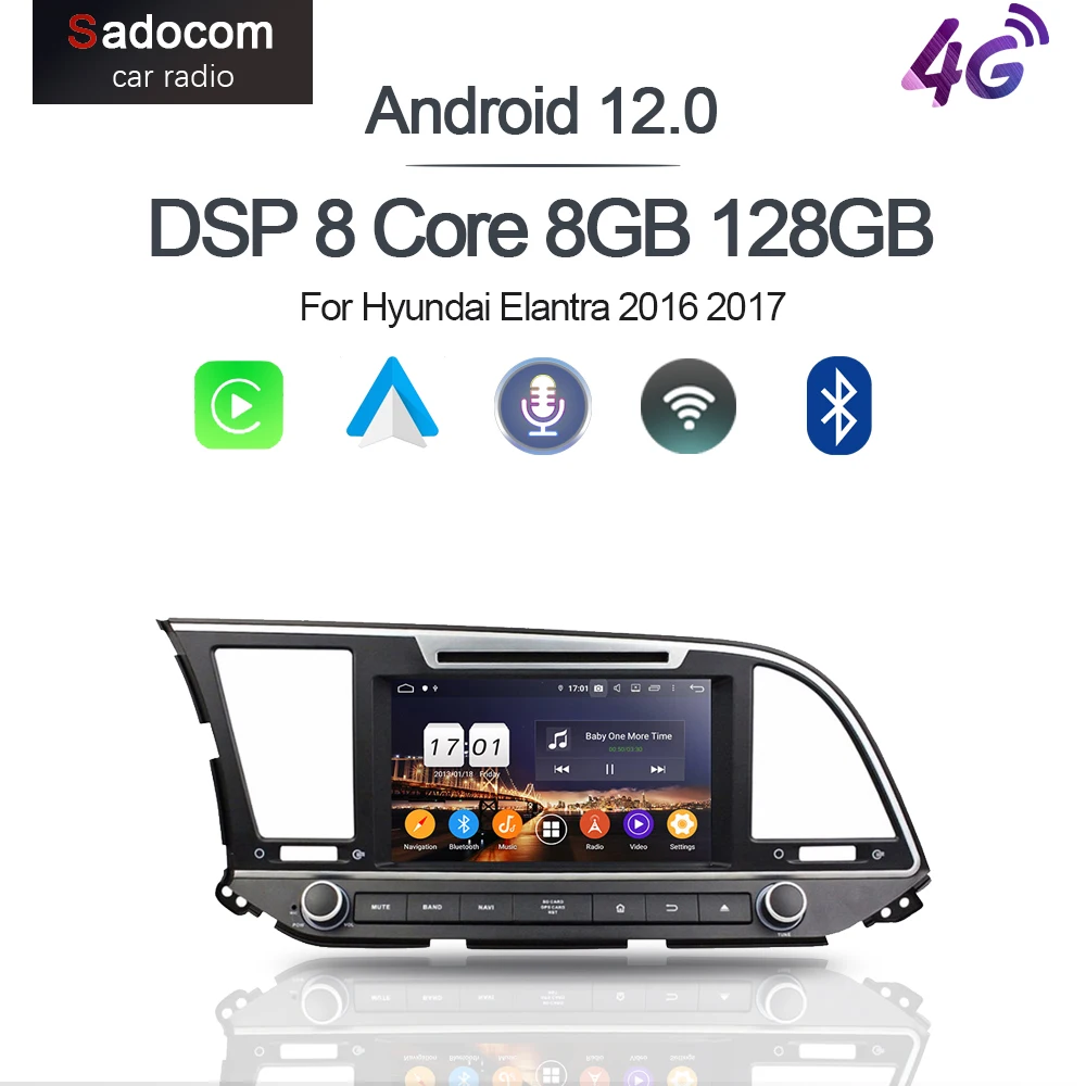 720P 8" DSP 2 din Android 13.0 8 Core 8GB RAM 256GB ROM Car DVD Player GPS RDS autoradio For Hyundai Elantra 2016 2017 car radio
720P 8" DSP 2 din Android 13.0 8 Core 8GB RAM 256GB ROM Car DVD Player GPS RDS autoradio For Hyundai Elantra 2016 2017 car radio