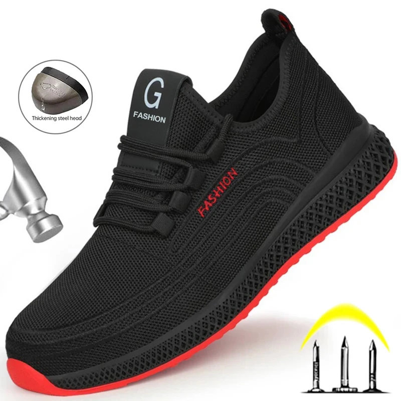 YUPINJIA Men's and Women's Steel Toe Work Shoes Breathable Work Shoes Safety Shoes Lightweight Anti puncture Safety Shoes
YUPINJIA Men's and Women's Steel Toe Work Shoes Breathable Work Shoes Safety Shoes Lightweight Anti puncture Safety Shoes
