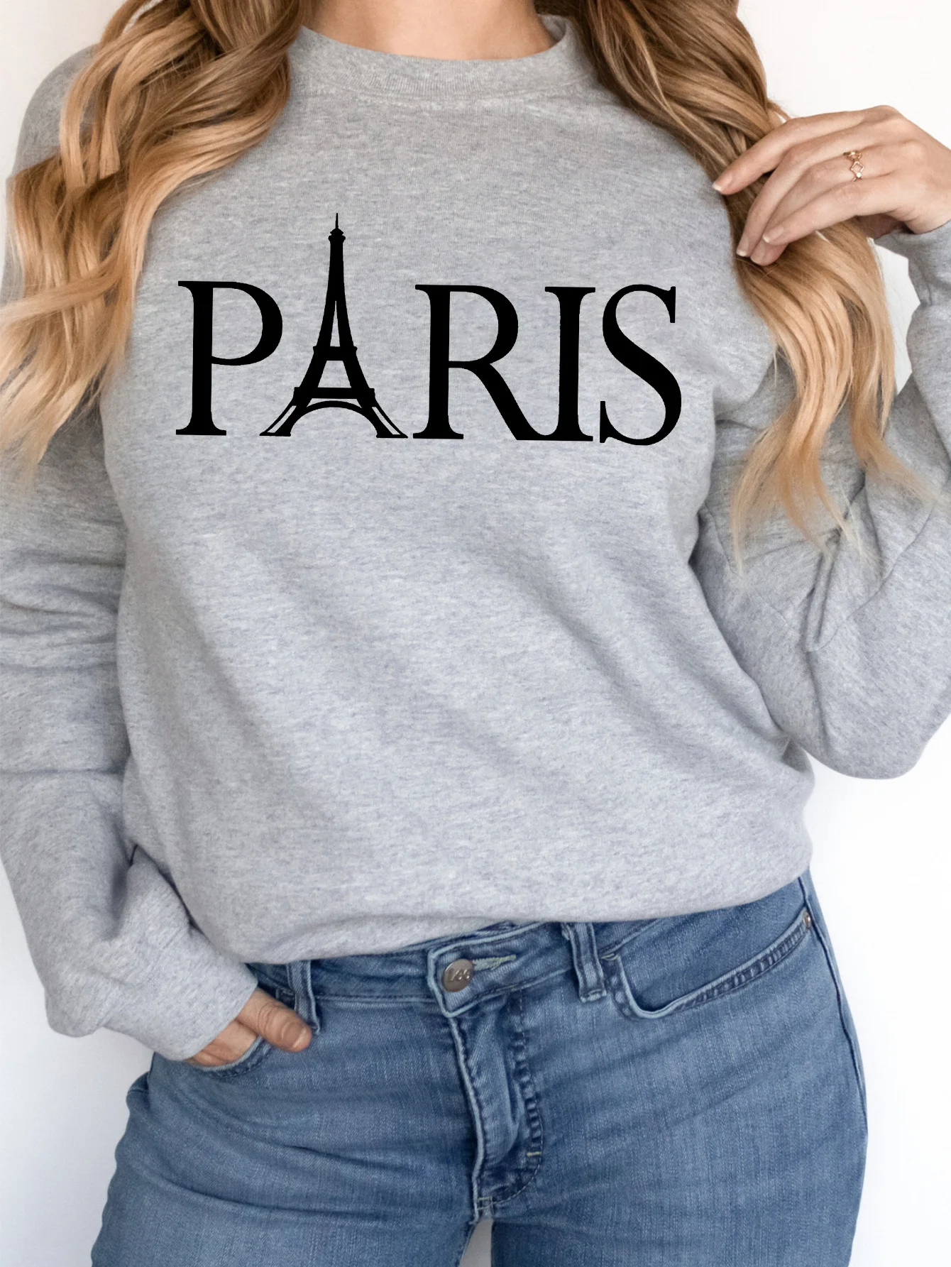 Paris Letter Graphic Print Pullover Sweatshirt Casual Long Sleeve Crew Neck Sweatshirt Women's Clothing Y2K Hoodies
Paris Letter Graphic Print Pullover Sweatshirt Casual Long Sleeve Crew Neck Sweatshirt Women's Clothing Y2K Hoodies