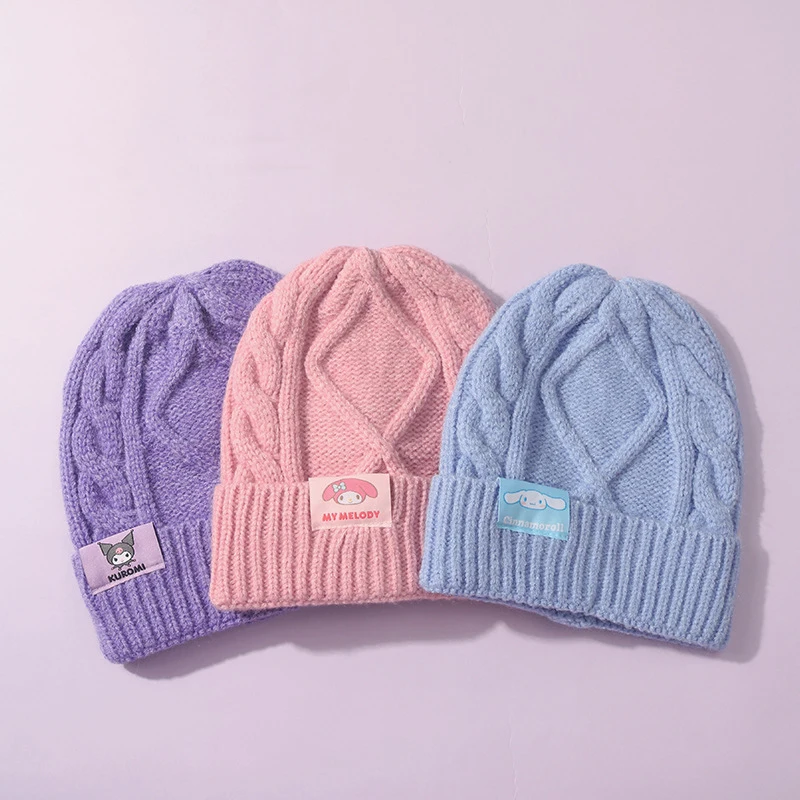 Cute Kawaii Knit Cap Sanrio My Melody Kuromi Cinnamoroll Cartoon Anime Autumn Winter Children Thick Warm Lovely Hat Girls Gifts
Cute Kawaii Knit Cap Sanrio My Melody Kuromi Cinnamoroll Cartoon Anime Autumn Winter Children Thick Warm Lovely Hat Girls Gifts