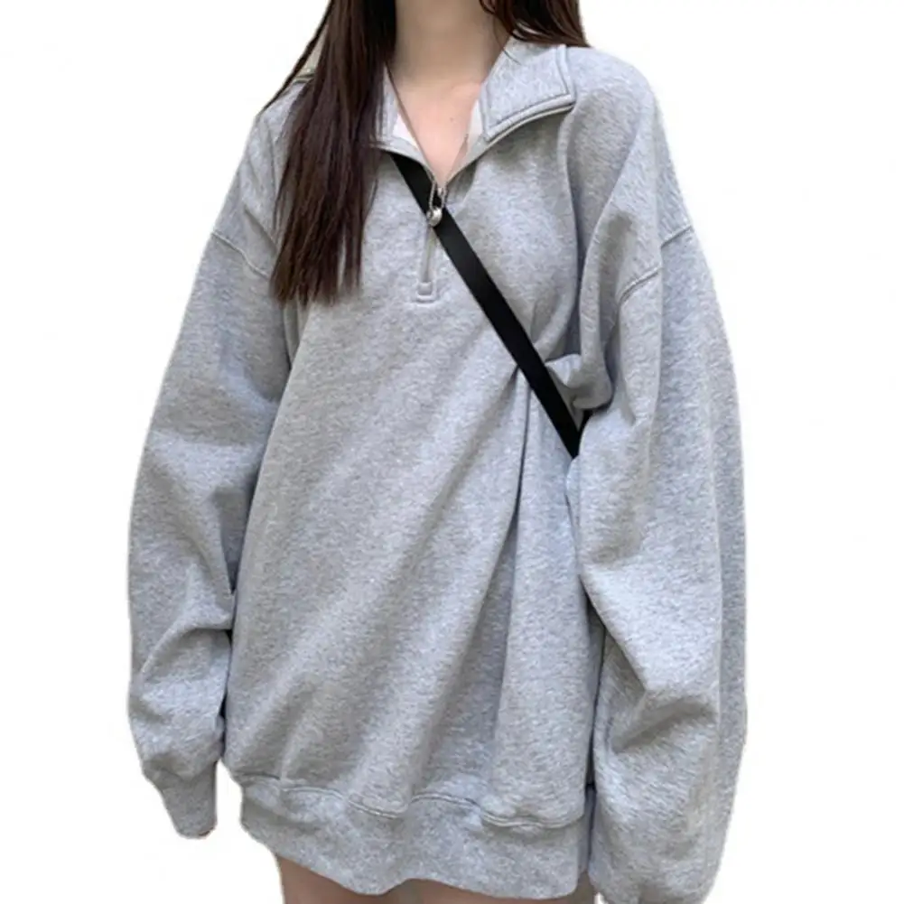 Basic Sweatshirt Trendy Skin-Touch Zipper V-Neck Daily Clothing Pullover Sweatshirt Sweatshirt Jumper
Basic Sweatshirt Trendy Skin-Touch Zipper V-Neck Daily Clothing Pullover Sweatshirt Sweatshirt Jumper